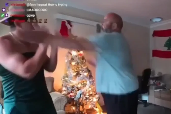 Lebanese father reacts to son's cross-dressing challenge