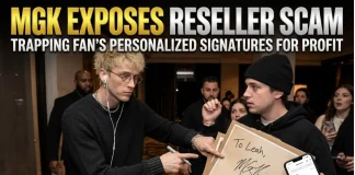Machine Gun Kelly Confronts Reseller Profiting From His Signature MGK reseller confrontation