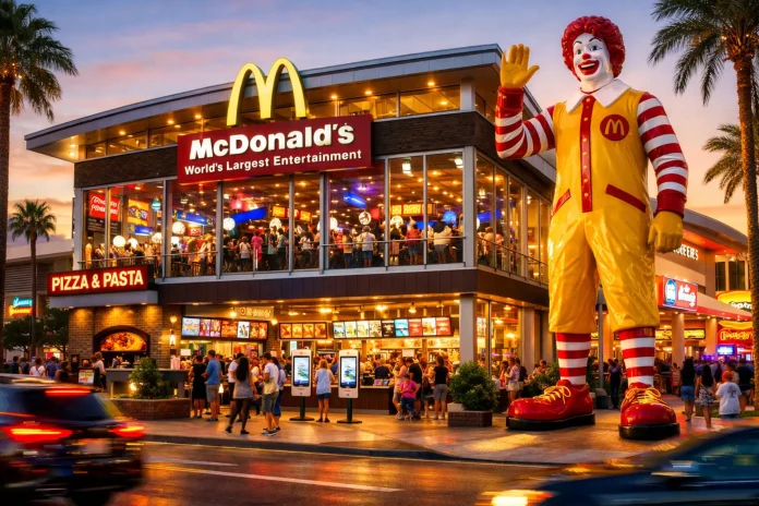 McDonald's Orlando arcade pizza