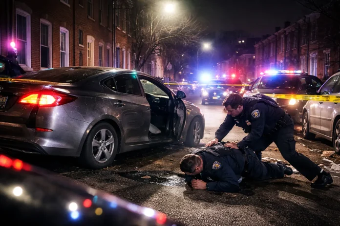 teenagers arrested Baltimore stolen vehicle