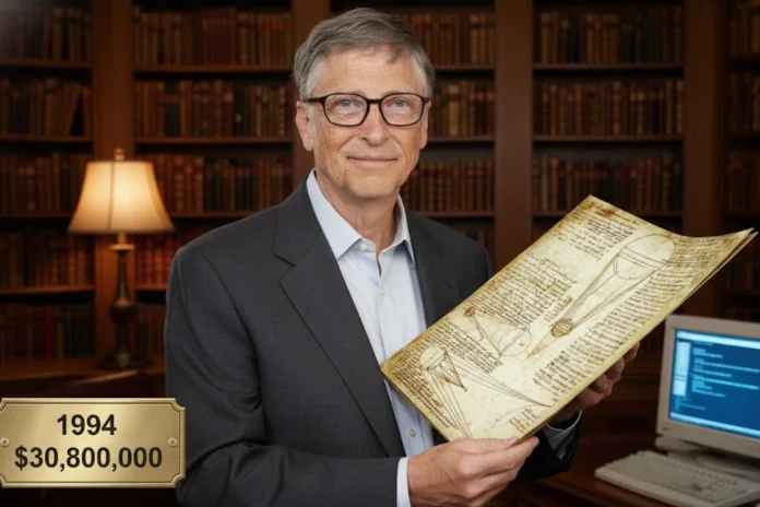 Bill Gates Leonardo da Vinci notebook
