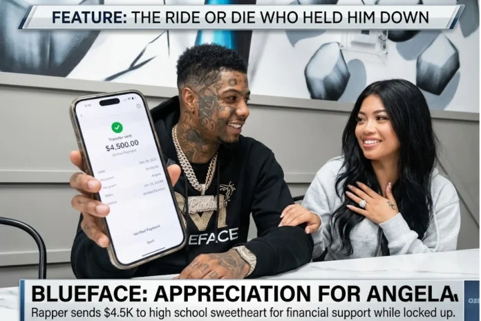 Blueface Angela financial support