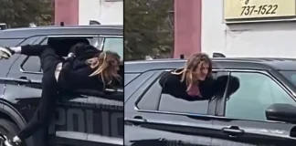 Handcuffed Woman Escapes Police Cruiser Window in Viral Muskegon Heights Incident handcuffed woman escapes police cruiser