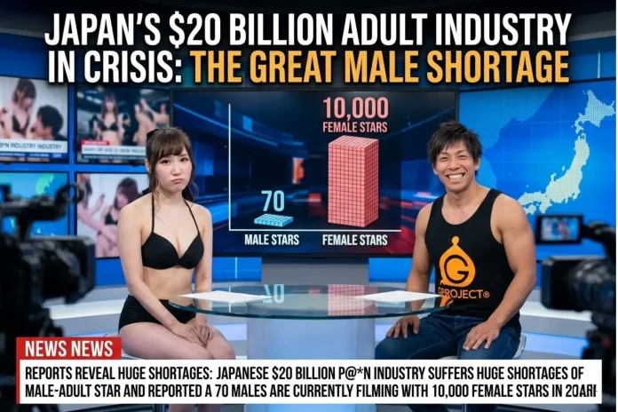 Japanese adult film industry male shortage