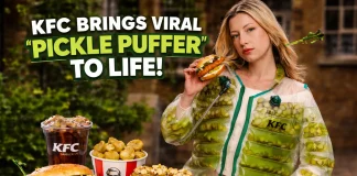 KFC Drops Pickle Puffer Jacket: Drink Your Dill Goodness! KFC Pickle Puffer Jacket