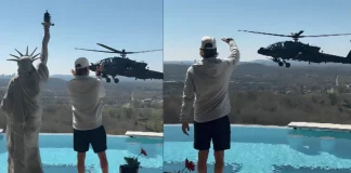 Military Helicopter Flies Low Near Kid Rock’s Nashville Home; Investigation Launched military helicopter near Kid Rock's home