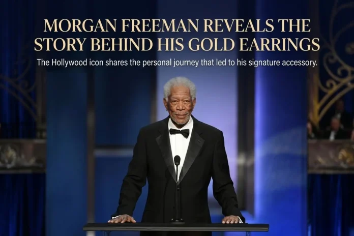 Morgan Freeman gold earrings story
