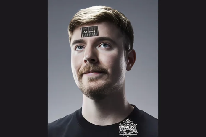 MrBeast forehead ad