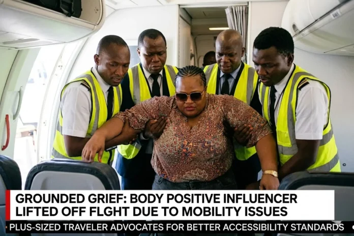 plus sized influencer airplane
