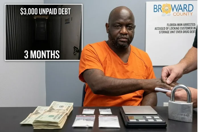 Florida man arrested storage unit debt
