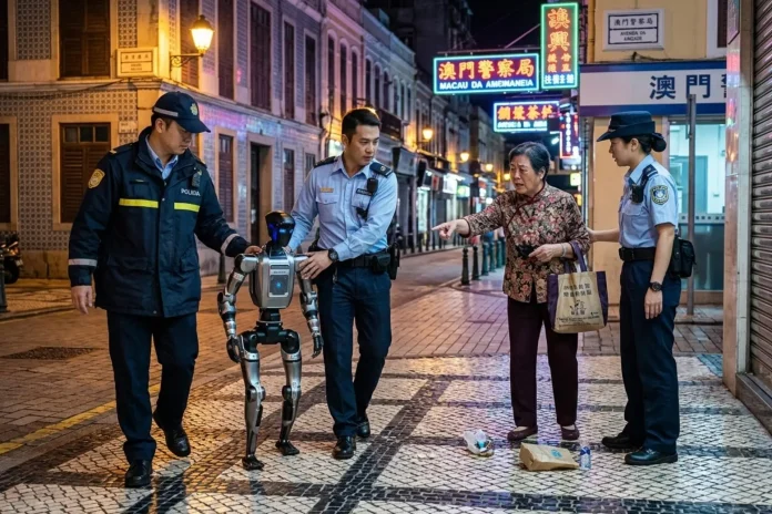 Robot detained Macau