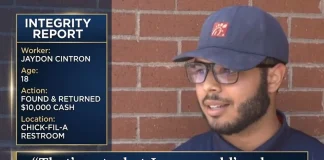 Honest Chick-fil-A Worker Returns $10K Found in Bathroom Chick-fil-A worker returns $10,000