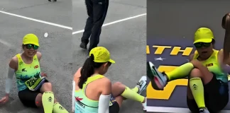 Boston Marathon Runner Crawls Final 1.2 Miles After Legs Fail – Inspiring Grit! Boston Marathon runner crawls finish line