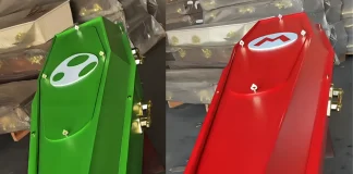 Brazilian Funeral Company Sells Super Mario-Themed Coffins Mario-themed coffins Brazil