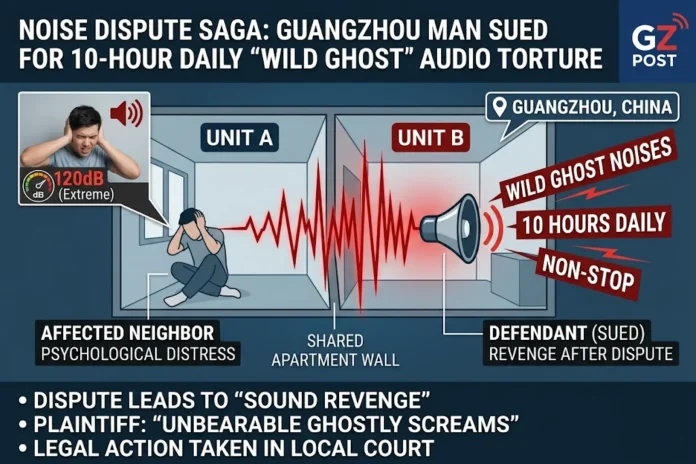 neighbor dispute ghost noises lawsuit