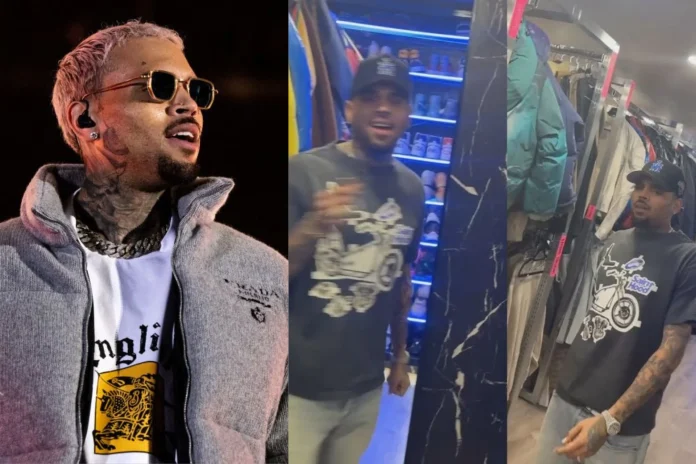 Chris Brown closet MoneyBagg Yo