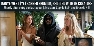 Kanye West Spotted with Sophie Rain & Breckie Hill After UK Ban Kanye West Sophie Rain Breckie Hill