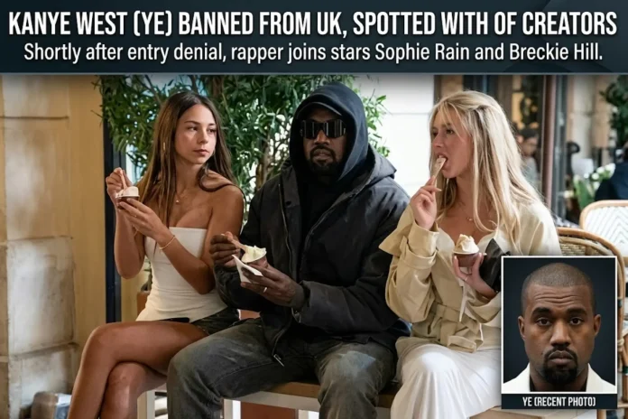 Kanye West Sophie Rain Breckie Hill