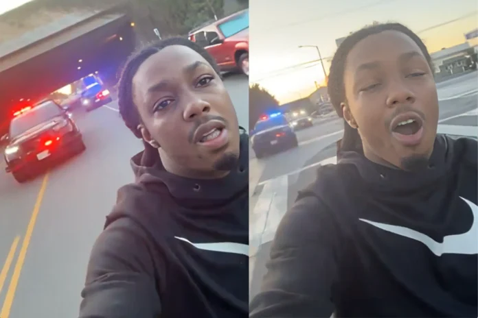 high-speed motorcycle police chase
