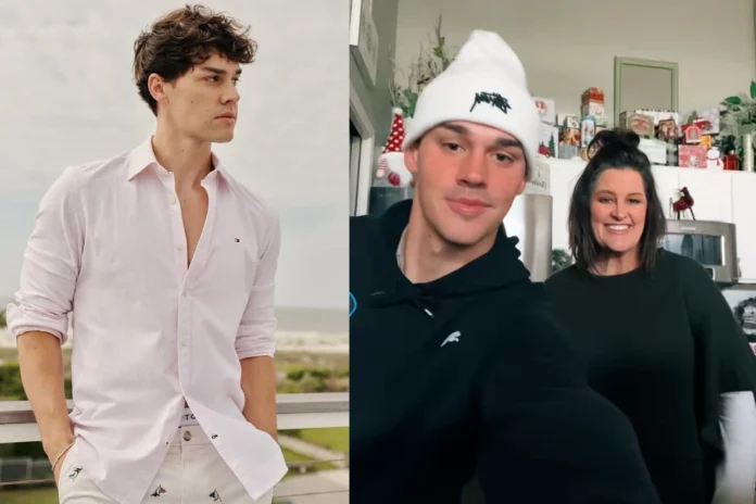 Noah Beck mom suspended