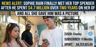 Sophie Rain Meets $4.7M Top Spender: A Photo for Millions? Sophie Rain top spender meeting
