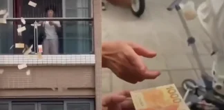 Woman Hurls $162K From Balcony After Husband Fight; Police Seek Returns woman throws money from balcony