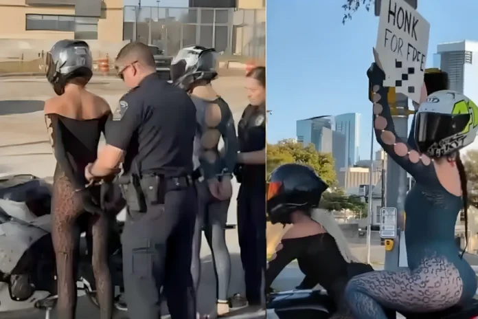 women arrested reckless driving sign