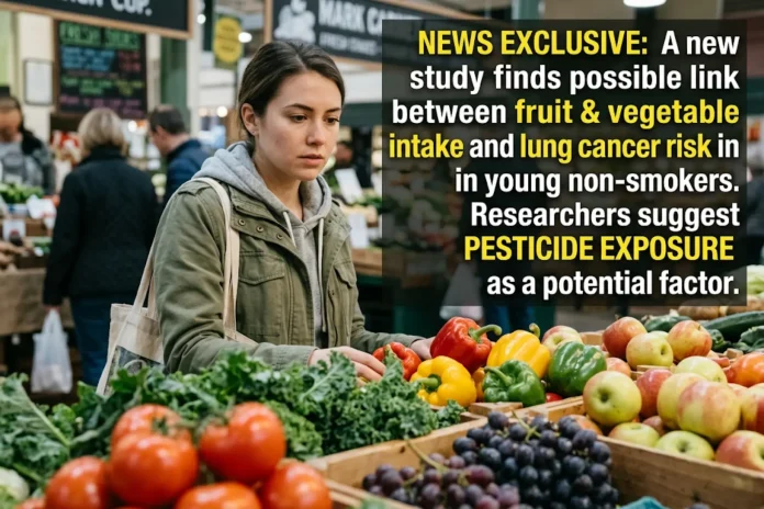 fruit vegetable intake lung cancer non-smokers