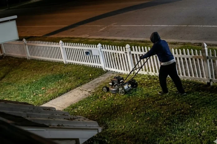 Thief Mows Lawn Before Stealing Mower