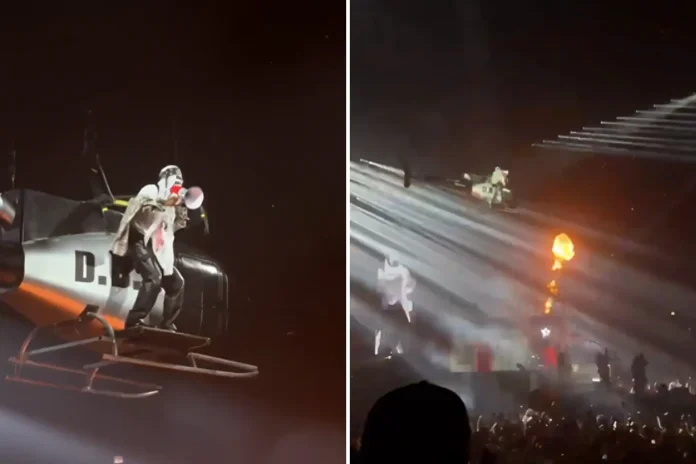 A$AP Rocky helicopter performance