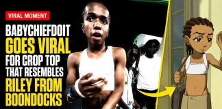 BabyChiefDoIt Goes Viral Over Riley from Boondocks Crop Top BabyChiefDoIt crop top