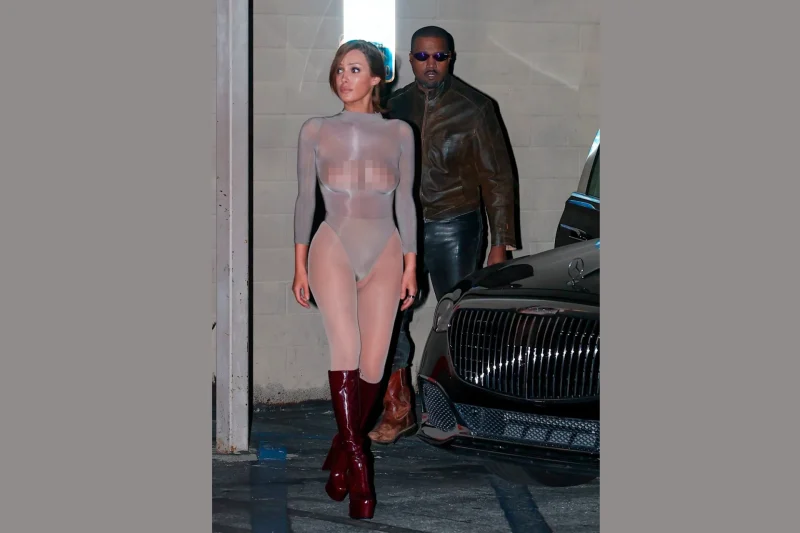See Bianca Censori’s Ultra-Revealing Sheer Ensemble and Statement Boots on Date Night With Kanye West