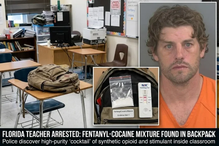 Florida teacher arrested fentanyl cocaine