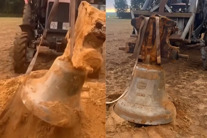 Lithuanian farmer church bell