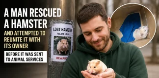 Man Rescues Hamster in Heartwarming Attempt to Find Owner Before Animal Services hamster rescue animal services