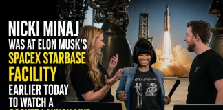 Nicki Minaj Attends SpaceX Rocket Launch at Starbase Nicki Minaj SpaceX launch