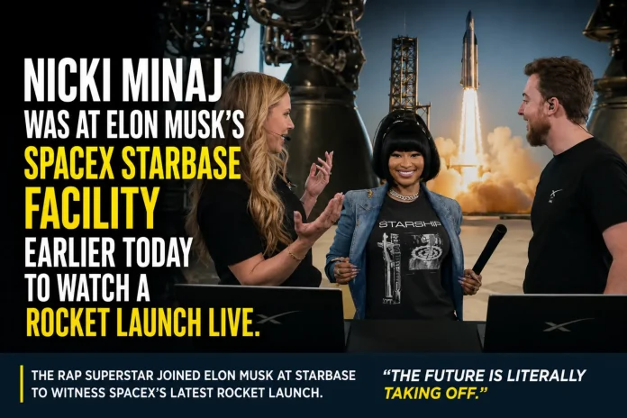 Nicki Minaj SpaceX launch