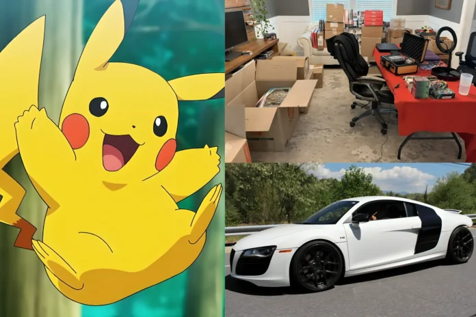 Pokemon cards Audi R8 trade