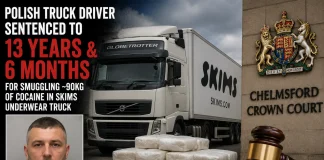 Polish Trucker Jakub Jan Konkel Sentenced for Smuggling Cocaine in SKIMS Truck Jakub Jan Konkel cocaine smuggling