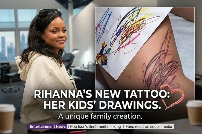 Rihanna new tattoo kids