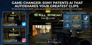 Sony Files Patent for AI Tech to Automatically Turn Gameplay into Social Media Clips Sony AI gameplay clips patent