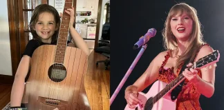 Taylor Swift Gifts Autographed Guitar & Letter to Young Fan Taylor Swift fan gift