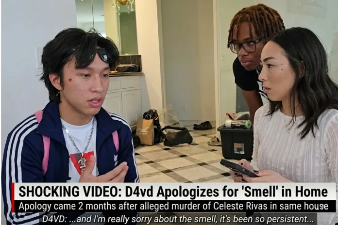 D4vd apology video smell house murder