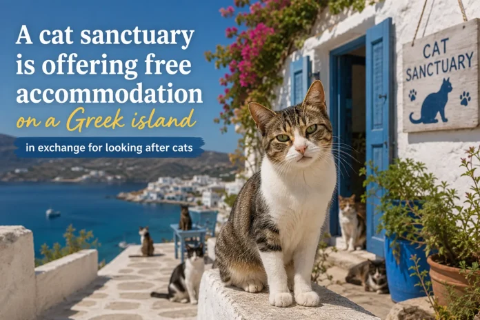 cat sanctuary Greece accommodation