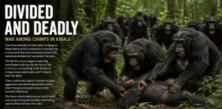 Uganda Chimpanzee Civil War: 30-Year Study Reveals Deadly Split and Brutal Raids in Kibale Forest Ngogo chimpanzee war