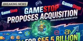 GameStop Makes Shock $55.5B Offer to Acquire eBay GameStop eBay acquisition offer