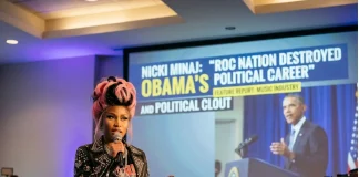 Nicki Minaj Accuses Roc Nation of Ruining Obama’s Career, Targets Jay-Z China mecha suit