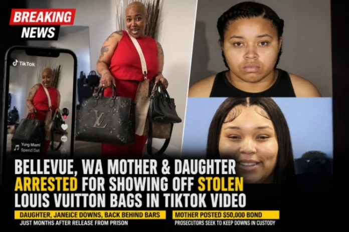Bellevue TikTok Louis Vuitton arrest