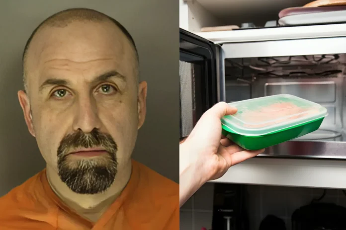 detective arrested microwaving fish