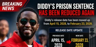 Diddy’s Prison Sentence Reduced Again: New Release Date Set for 2028 Diddy prison sentence reduced